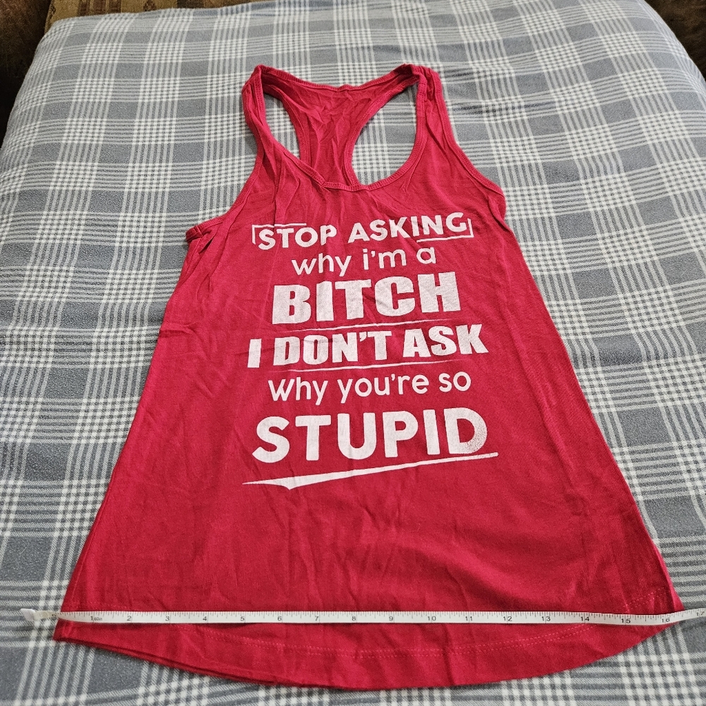 Red Racerback Tank - Picture 3 of 4